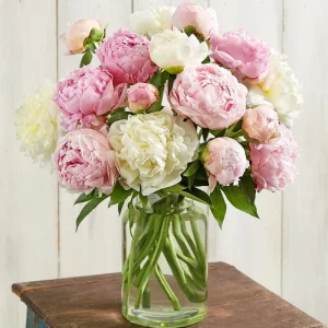 Pink & White Peony Bouquet