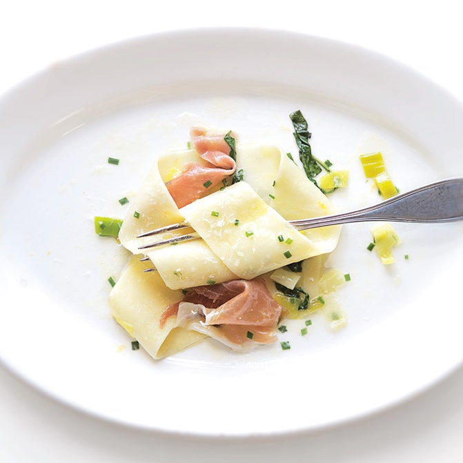 Pappardelle with Arugula and Prosciutto