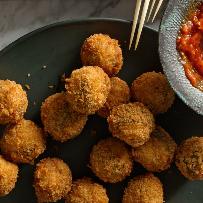 Ricotta and Sage Fried Meatballs