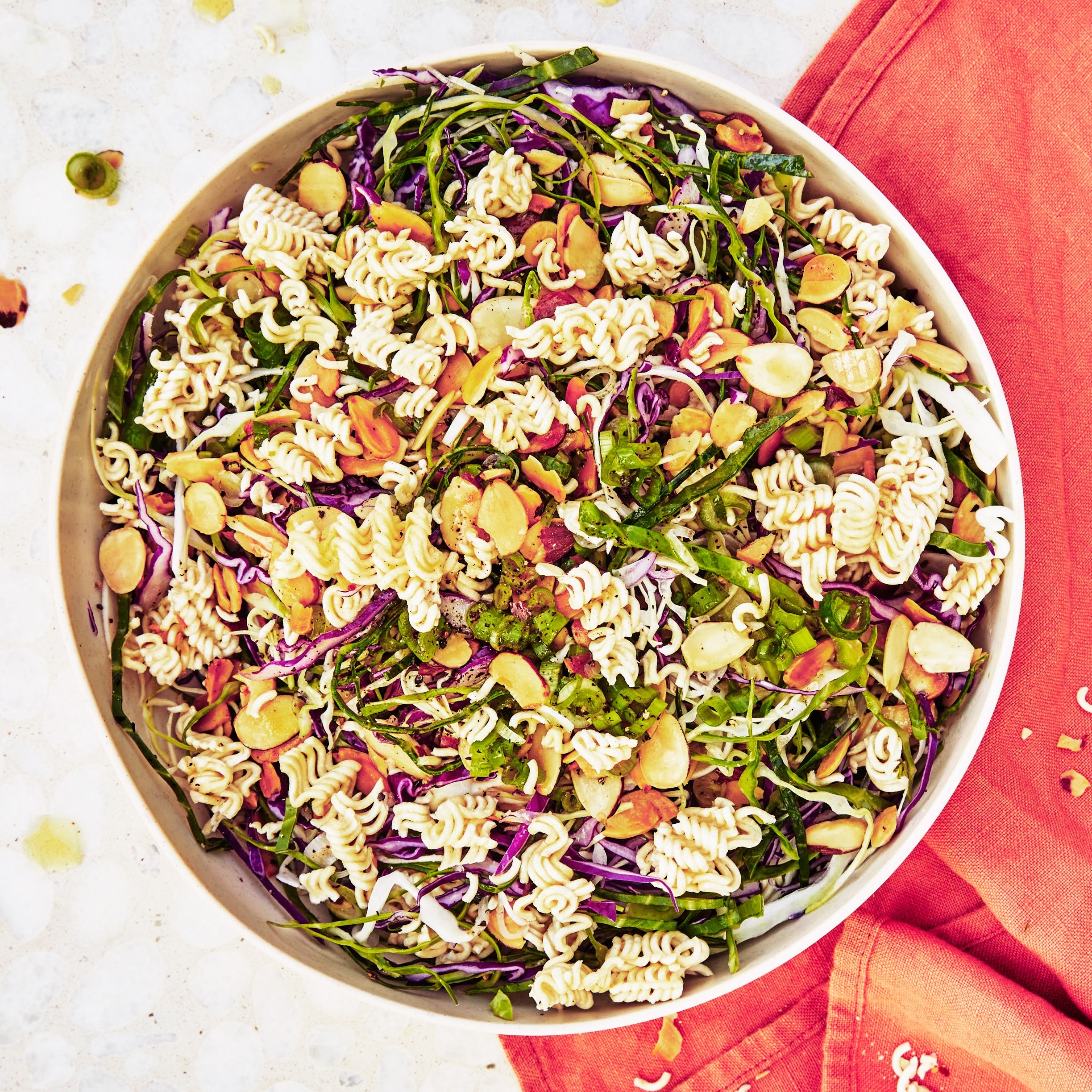 Crunchy Ramen Noodle Salad With Cabbage