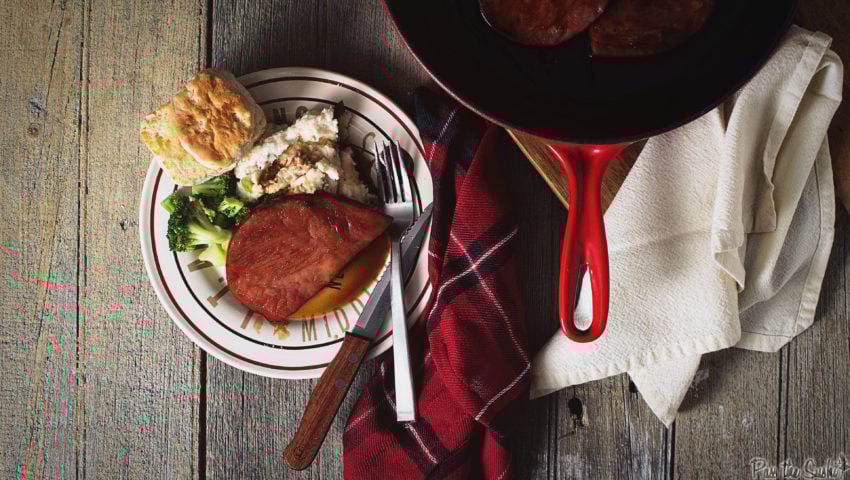 Brown Sugar Glazed Ham Steak