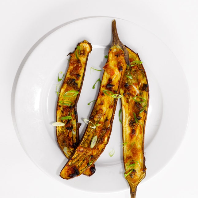 Eggplant with Bacon Miso