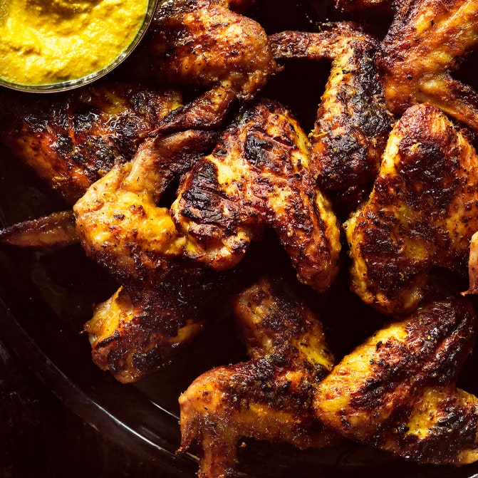 Grilled Turmeric and Lemongrass Chicken Wings