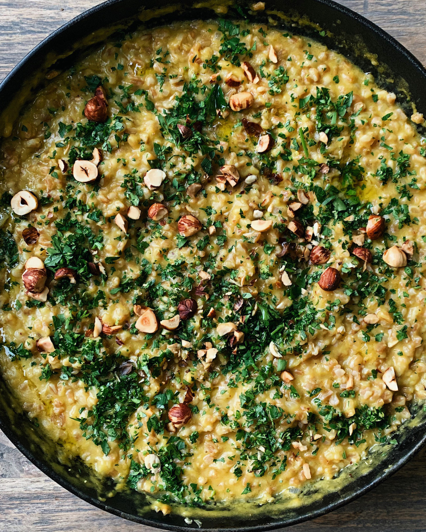 ACORN SQUASH RISOTTO WITH FARRO