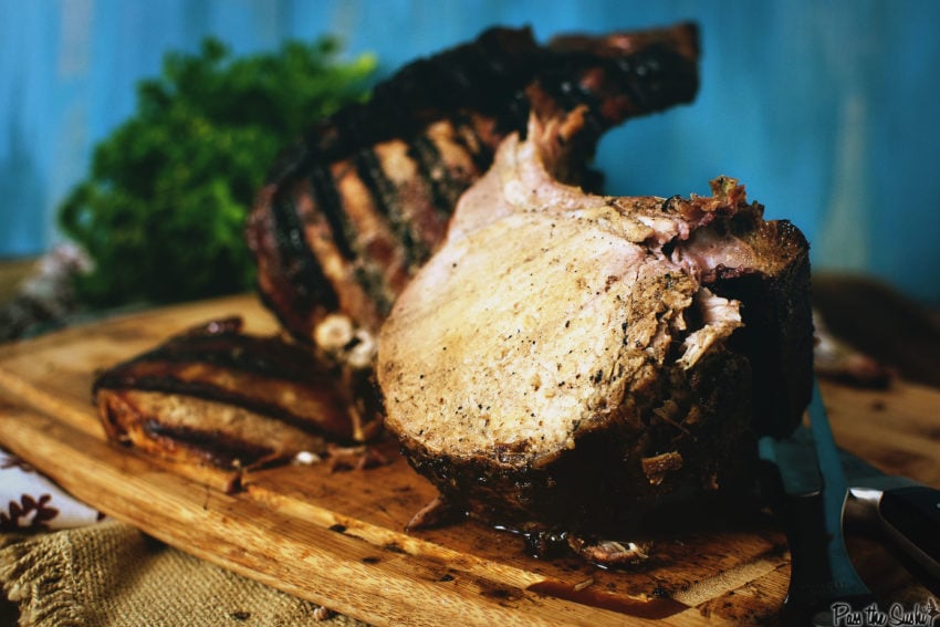 Charcoal Grilled Pork Roast