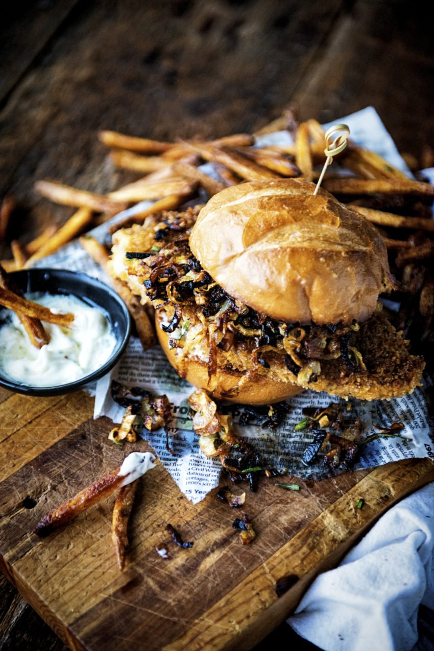 Fried Pork Chop Sandwich