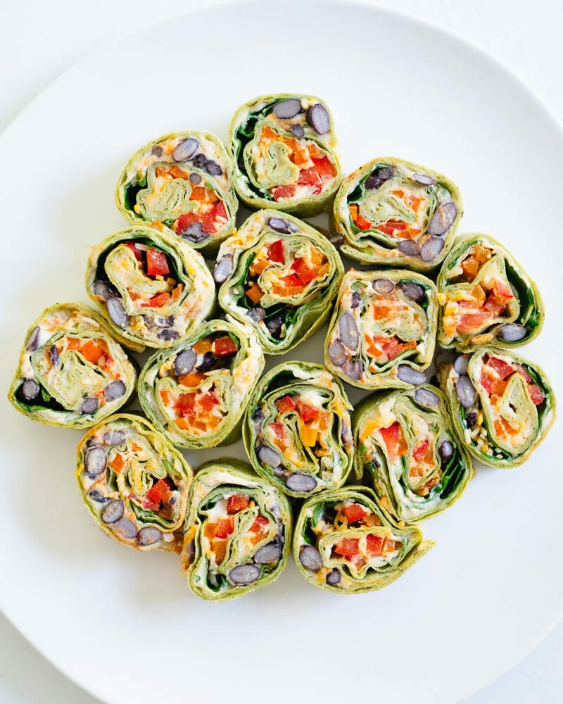 Black Bean Tortilla Roll Ups