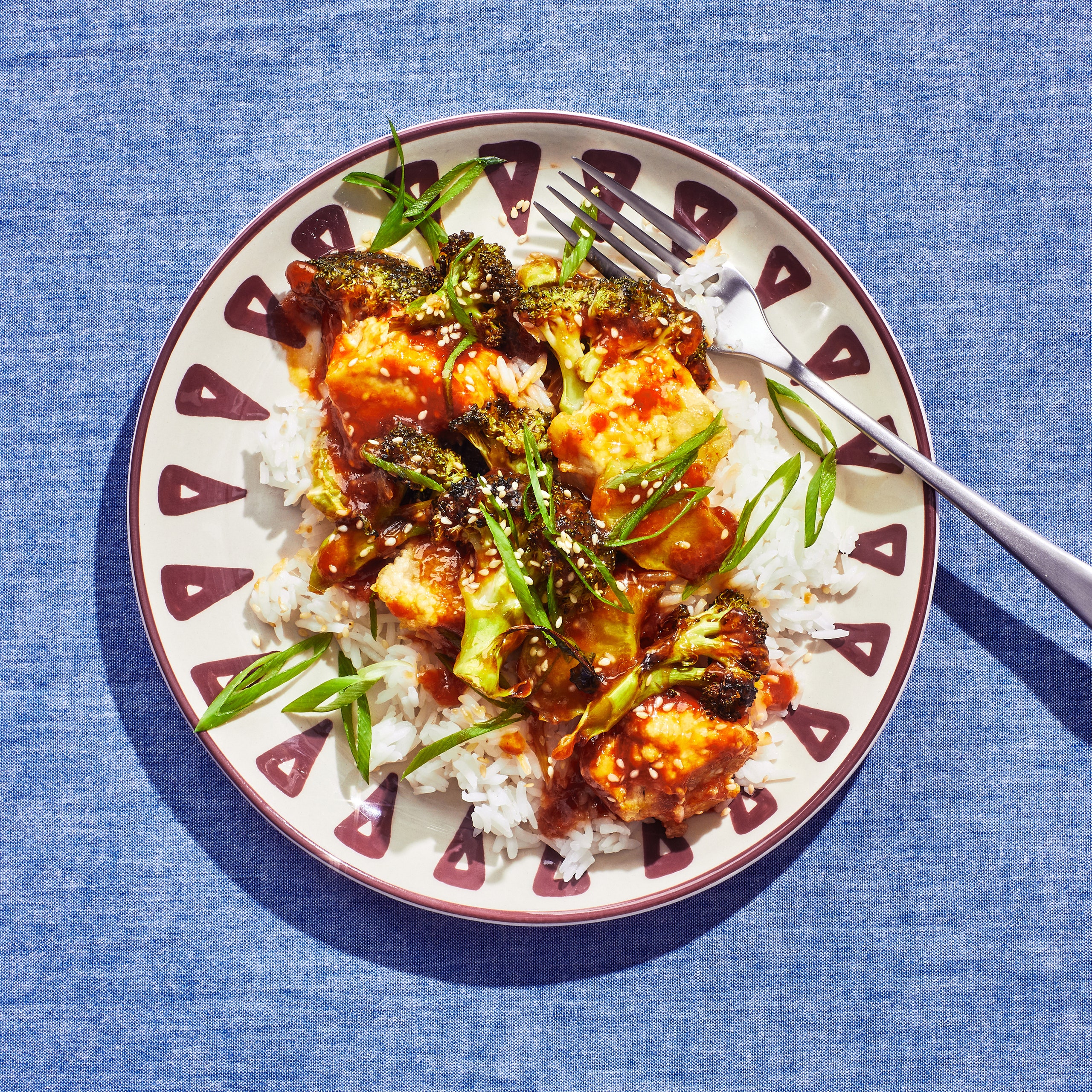 Sheet-Pan Orange Tofu and Broccoli