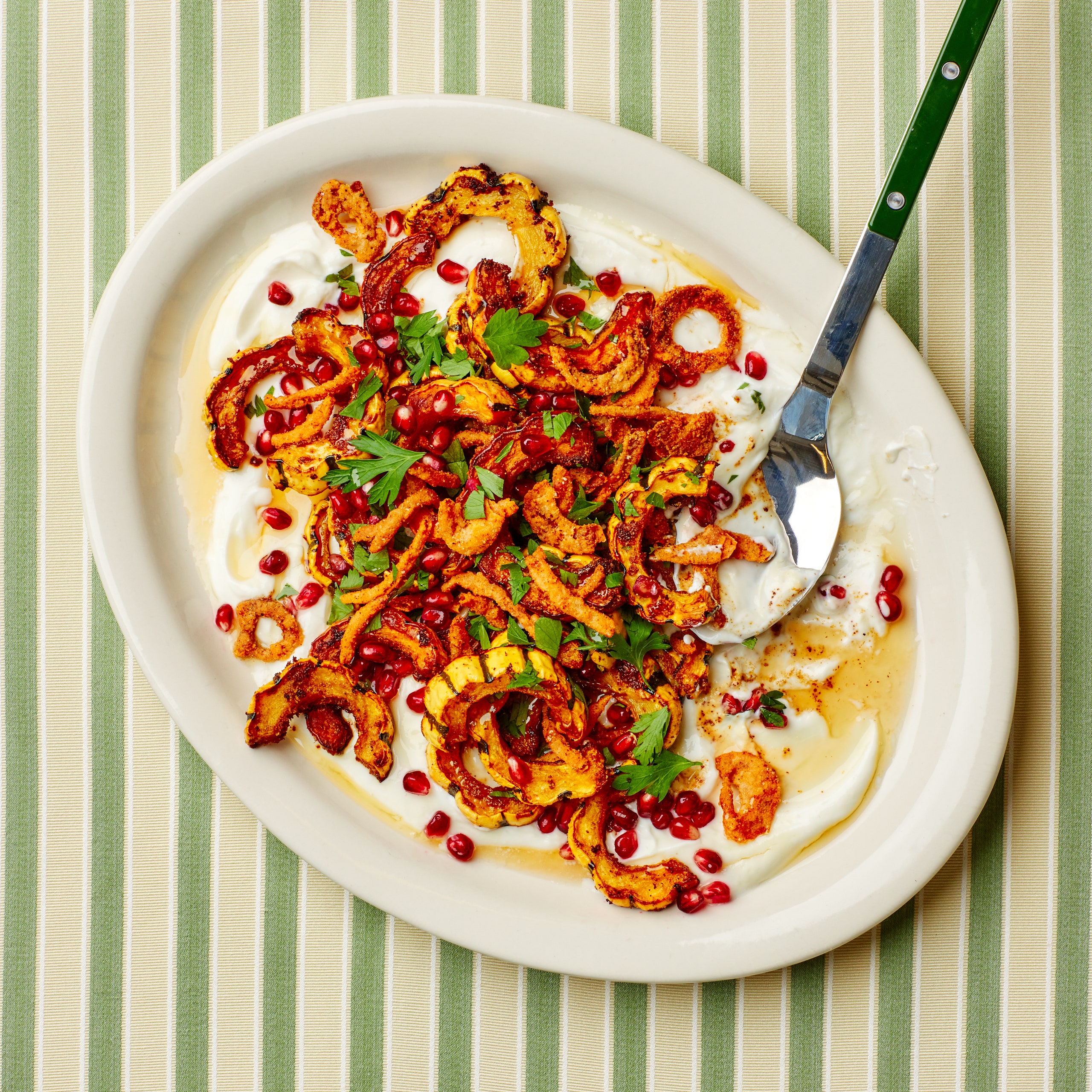 Roasted Delicata Squash With Crispy Onions
