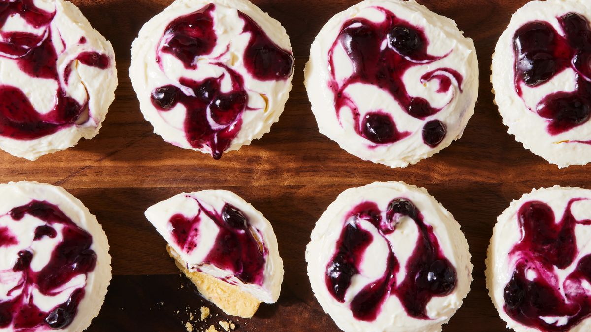 Lemon-Blueberry Cheesecake Cupcakes