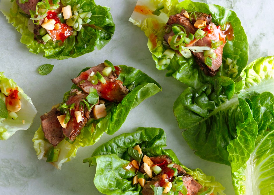 Seared Steak Lettuce Cups