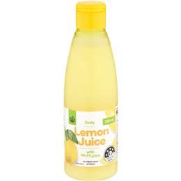Woolworths Lemon Juice Bottle