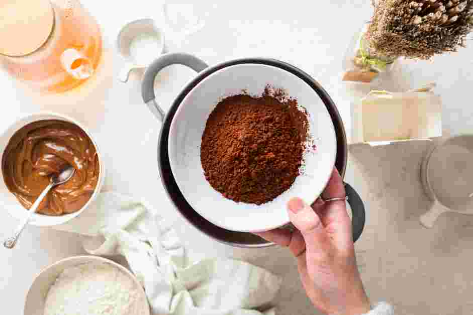 Dulce de Leche Cookies Recipe: Stir in the cocoa powder, salt and baking powder until well combined.