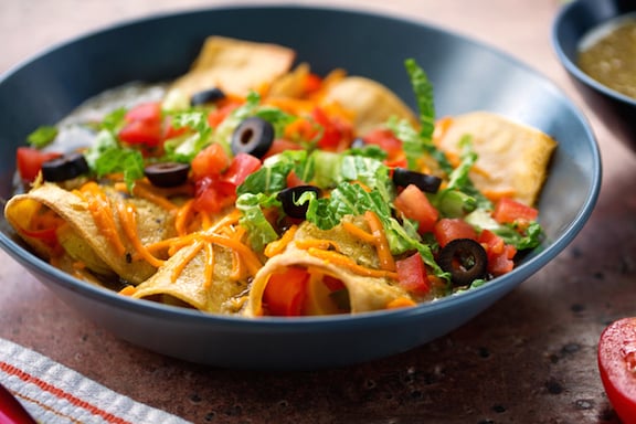 Vegan Cheese Enchiladas with Salsa Verde