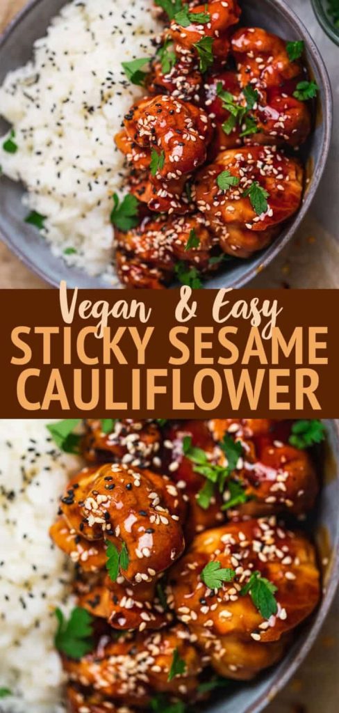 Sticky Sesame Cauliflower