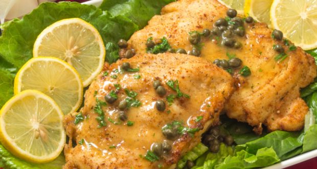 Chicken Piccata With Bread Salad Recipe